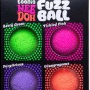 Brand New NeeDoh- Teenie Fuzz Balls, Set of 4